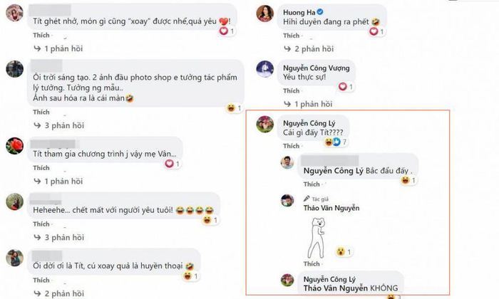 Bình luận của "cô Đẩu" Công Lý gây chú ý trên mạng xã hội. 