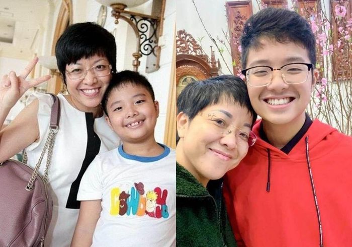 Sau khi ly hôn, MC Thảo Vân làm mẹ đơn thân. Con trai cô hiện tại đã 15 tuổi, phổng phao và hoạt bát. Cậu có mái tóc xoăn tự nhiên, chiều cao ngày càng phát triển, khác hẳn vẻ mũm mĩm hồi nhỏ.