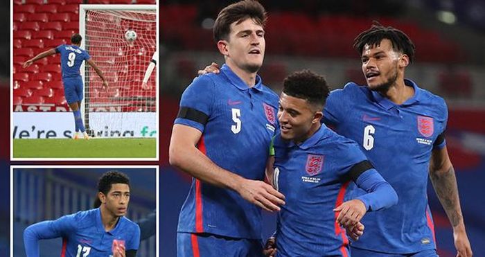 Harry Maguire ghi bàn trong lần đầu tiên được trao băng thủ quân tuyển Anh