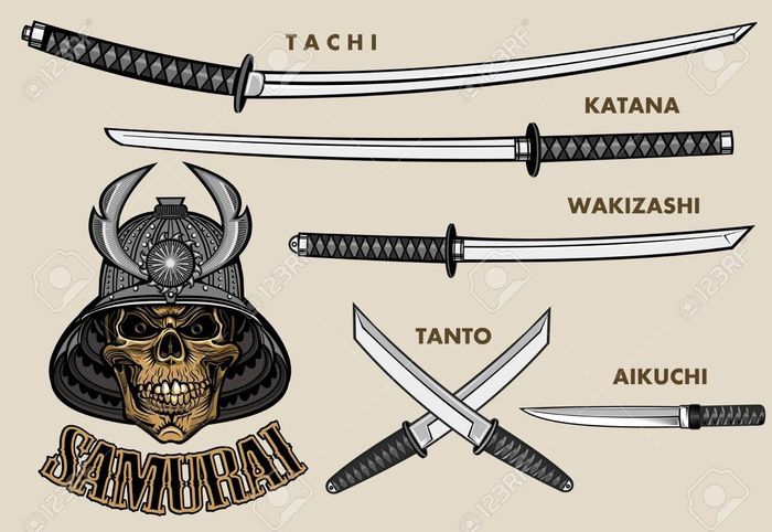 Về kiểu dáng, một thanh katana ngắn hơn (cả lưỡi và chuôi) và trọng lượng nhẹ hơn, nhưng lại có lưỡi rộng hơn tachi.