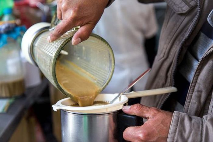 Thành phẩm sinh tố ếch...