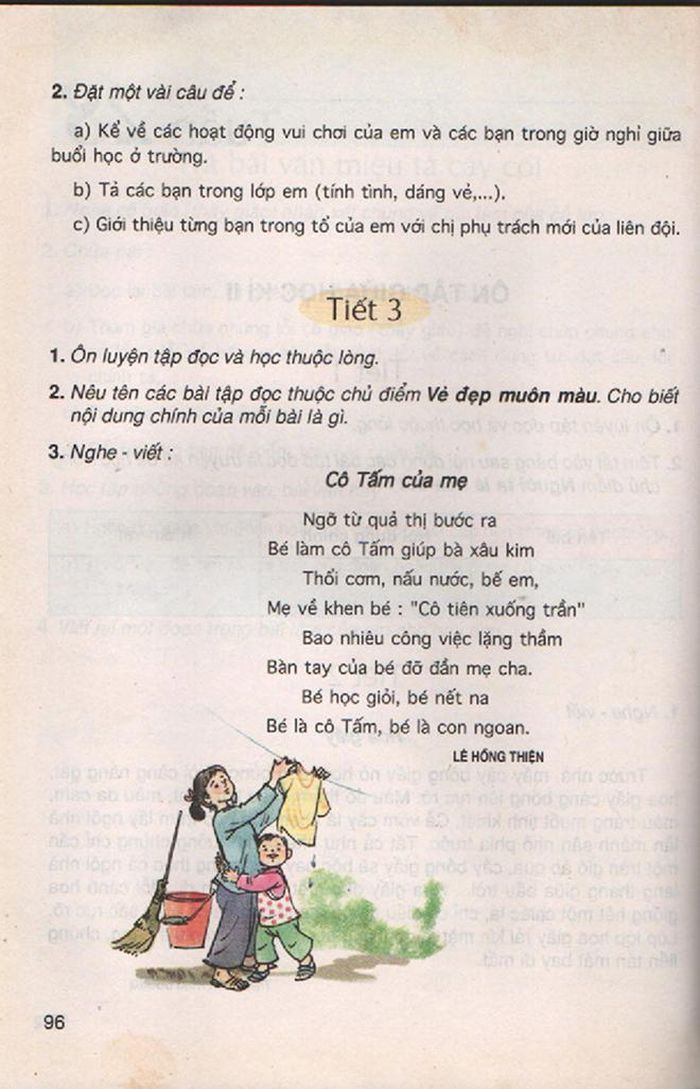 Bài thơ “Cô Tấm của mẹ” trong sách “Tiếng Việt 4” (tập 2)