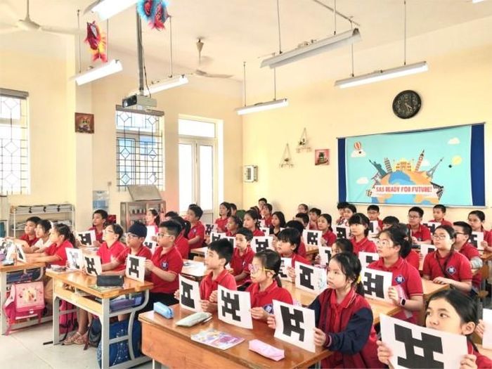 Trong giờ học tại Trường Tiểu học Phan Đình Giót (Thanh Xuân - Hà Nội). Ảnh: NTCC
