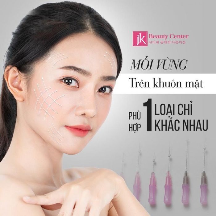 Mỗi dòng chỉ thương hiệu White Midience lại phù hợp với 1 loại chỉ khác nhau tại các vùng trên khuôn mặt 