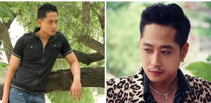 Diễn viên Mạnh Hưng cũng theo trào lưu khi đăng ảnh trẻ măng tạo dáng bên bờ hồ Hoàn Kiếm 10 năm trước và tạo hình vai diễn mới đang thực hiện trong 'Hướng dương ngược nắng' sắp lên sóng.