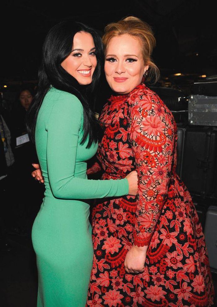  Katy Perry cho biết cô và Adele có mối thân tình. Ảnh: Mirror. 