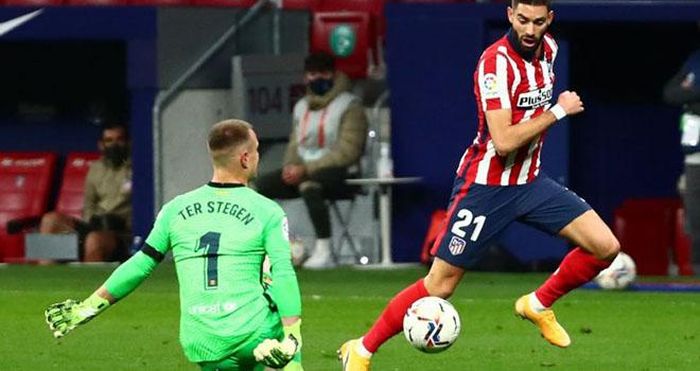 Carrasco ghi bàn duy nhất cho Atletico Madrid