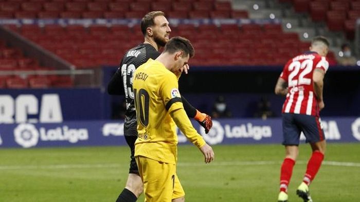 Messi bất lực trước Atletico Madrid