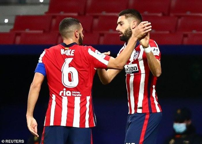 Atletico vươn lên xếp thứ 2 trên BXH sau Real Sociedad