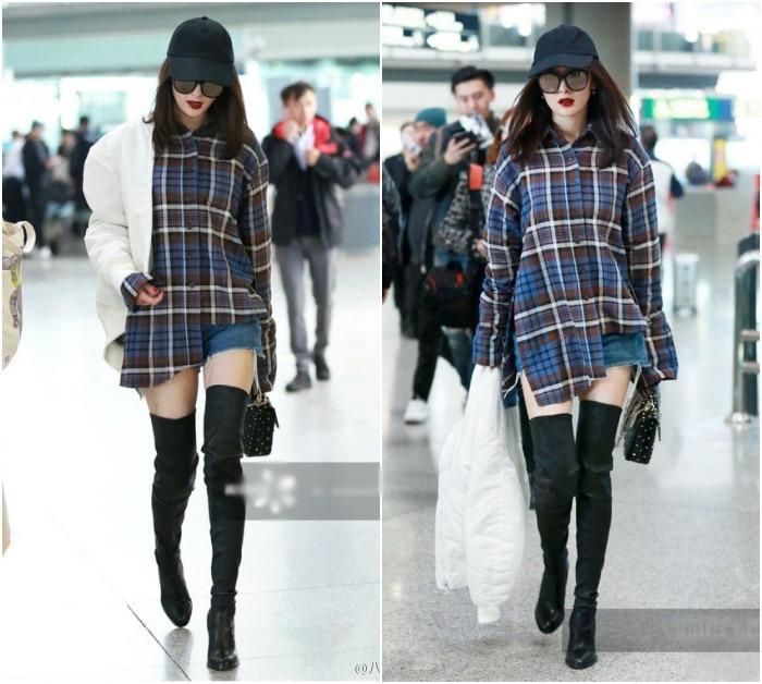 Giấu quần là có nghĩa bạn mặc chiếc quần short ngắn bên trong và chui vào chiếc áo oversize bên ngoài. Vào những ngày đầu thu, phái nữ có thể áp dụng mốt diện này bởi nó đủ để che chắn gió mà không quá nóng hay quá lạnh.