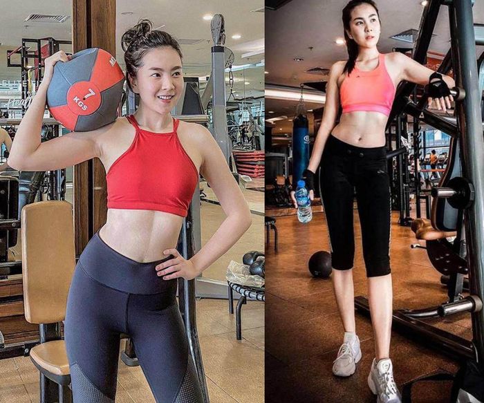 Khi eo chưa chạm mốc 60cm mà dáng Mai Ngọc đã đẹp như thế này rồi. Người hâm mộ vô cùng ngóng trông cô mặc đồ tập, vén áo để khoe vòng eo bé tí hon hiện tại của mình.