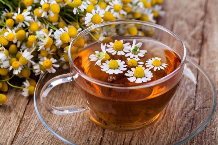  Các nghiên cứu tại Mỹ và một số nước trên thế giới được công bố từ 2011 tới nay cho thấy trà hoa cúc có một số đặc tính độc đáo giúp cải thiện giấc ngủ. Trong đó, loại trà này chứa apigenin - chất chống oxy hóa liên kết với một số thụ thể trong não, qua đó thúc đẩy cảm giác buồn ngủ. 
