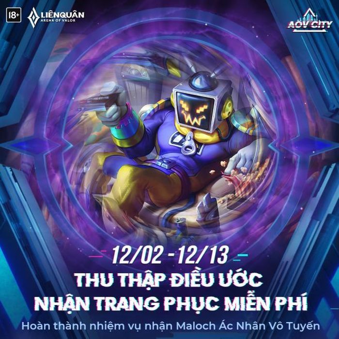 Làm nhiệm vụ và nhận trang phục Maloch miễn phí!