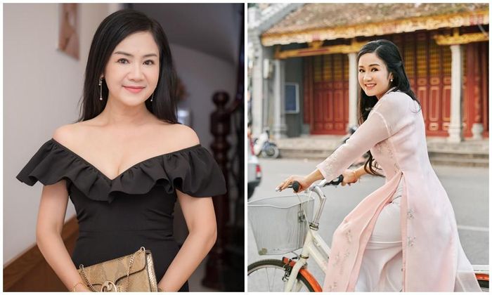 Nhan sắc của nữ nghệ sĩ kỳ cựu của làng giải trí phía Bắc ghi điểm bởi sự nền nã, thanh lịch và đài các.