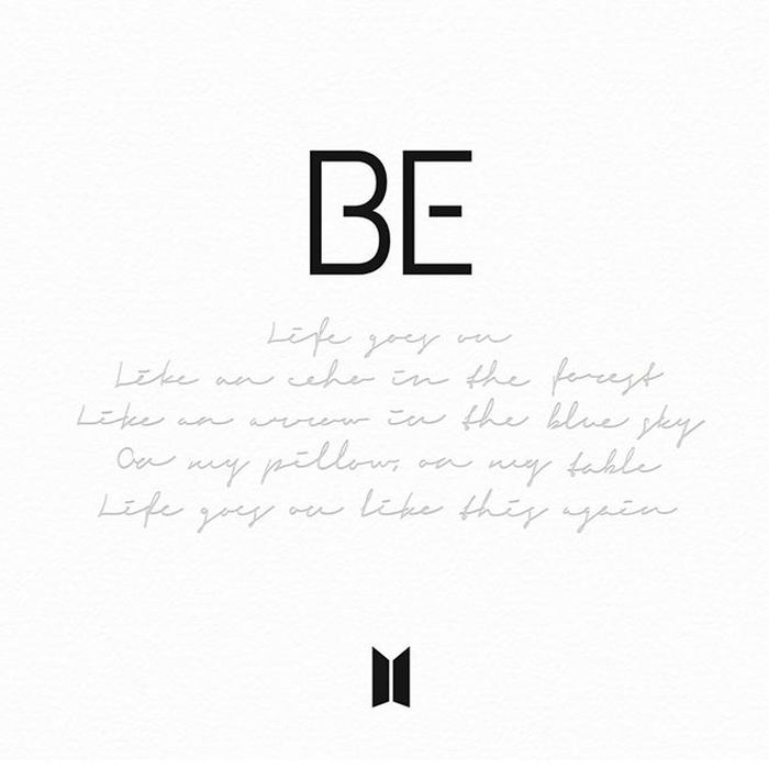 Ảnh bìa đơn giản nhưng giàu tình cảm của “BE”