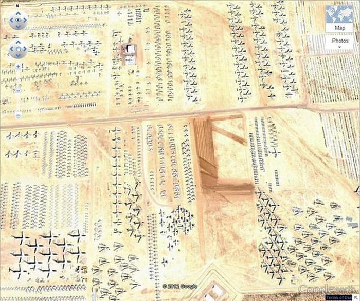 Căn cứ không quân David Monthan tại TP Tucson, bang Arizona (Mỹ) là nơi "chôn cất" tất cả các máy bay quân sự của Mỹ.
