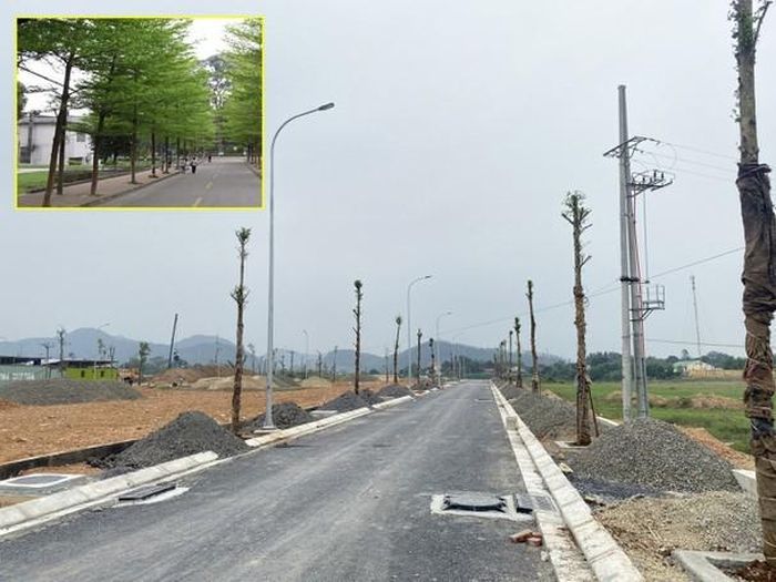 Hạ tầng của dự án cơ bản đã hoàn thiện. Ảnh: P.V