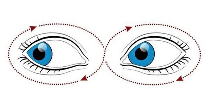 Đảo mắt vòng tròn hay từ trái qua phải giúp mắt được thư giãn hơn (Ảnh minh họa)