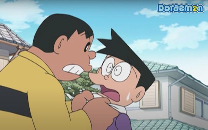  5. Thỏi son nịnh hót: Tính tình Nobita tuy thật thà, lại không giỏi ăn nói, dễ gây mất lòng người đối diện, bởi nhiều phát ngôn "kém duyên". Chính vì vậy, Doraemon đã cho cậu bé mượn một bảo bối thần kỳ, chuyên xử lý những tình huống như vậy. Thỏi son nịnh hót đã giúp Nobita lấy lòng rất nhiều người, từ cha mẹ, bạn bè đến cả ông hàng xóm khó tính... Ảnh: PopsKids. 