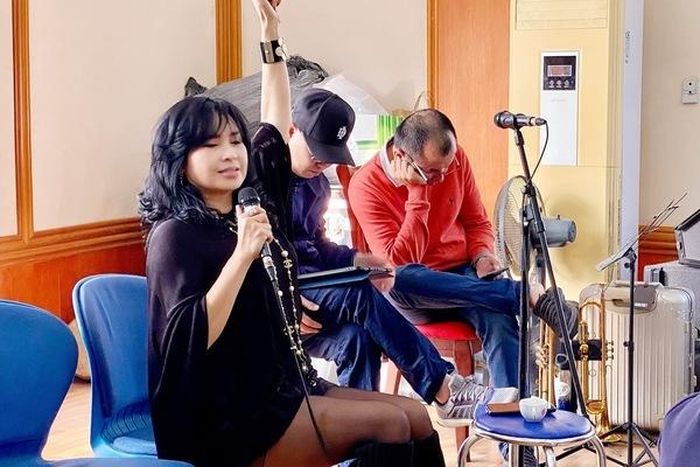 Dù trên sân khấu hay tập luyện, Thanh Lam đều cháy hết mình.
