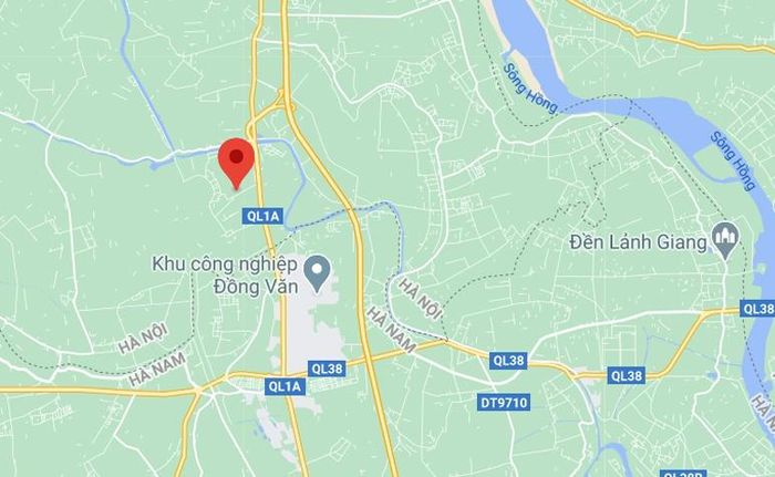 Xã Châu Can, huyện Phú Xuyên, Hà Nội - nơi xảy ra tai nạn. Ảnh: Google Maps.