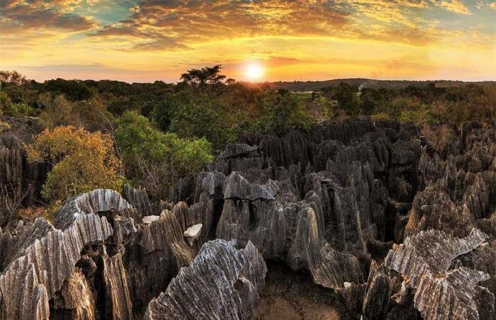  6. Vườn quốc gia Tsingy de Bemaraha, Madagascar: Mê cung núi đá độc đáo này vẫn chưa được nhiều người biết tới ngoại trừ một vài đường mòn, cây cầu, hay những điểm tham quan xung quanh. Còn lại, phần lớn công viên quốc gia ở Madagascar chưa hề có dấu chân người. 