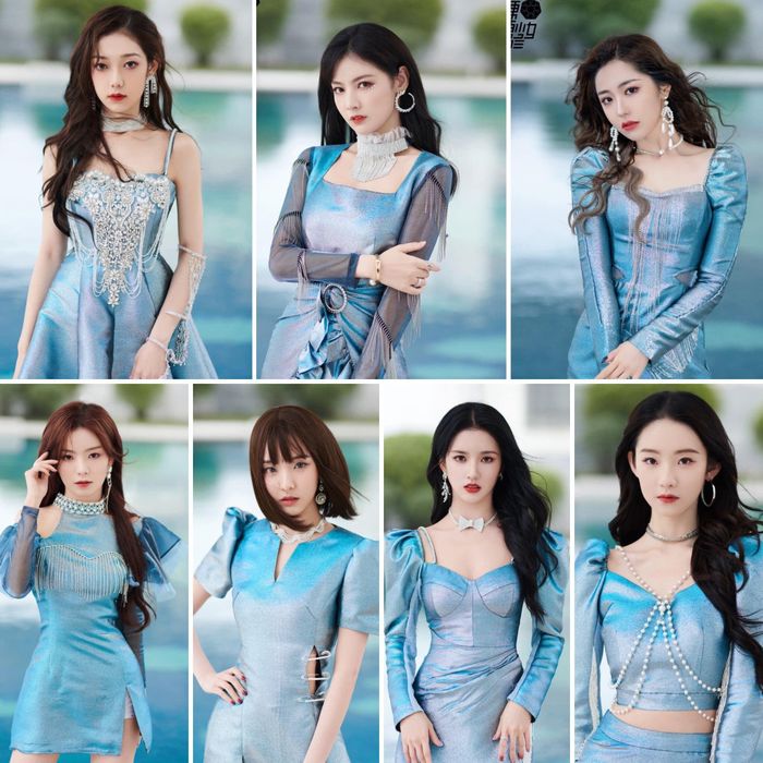 Tạo hình của 7 cô gái Bonbon Girls 303 trong đêm hội 12/12 của đài Hồ Nam