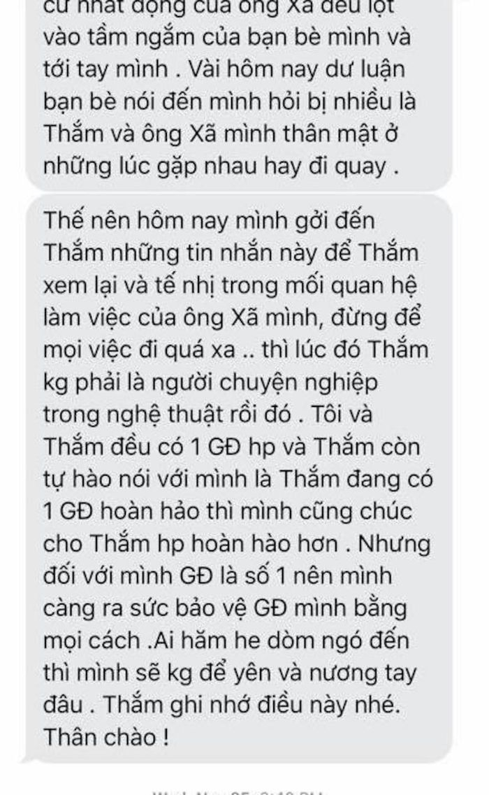 Nguyên văn lời đe dọa của Quỳnh Như