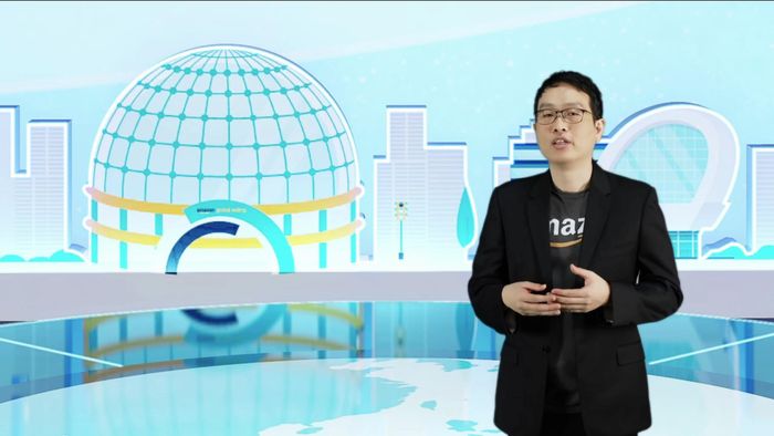  Ông Gijae Seong, Giám đốc Amazon Global Selling Việt Nam chia sẻ trong sự kiện mới đây. Ảnh chụp màn hình. 