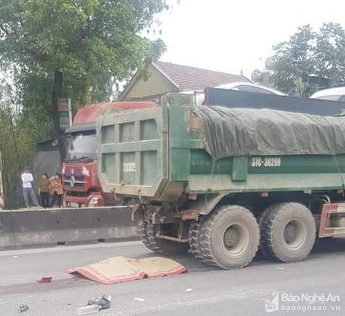 Hiện trường vụ tai nạn. Ảnh: Xuân Bảy