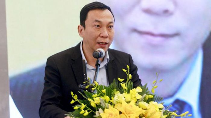 Ông Trần Quốc Tuấn, Phó Chủ tịch Thường trực VFF, phát biểu tại buổi hội thảo
