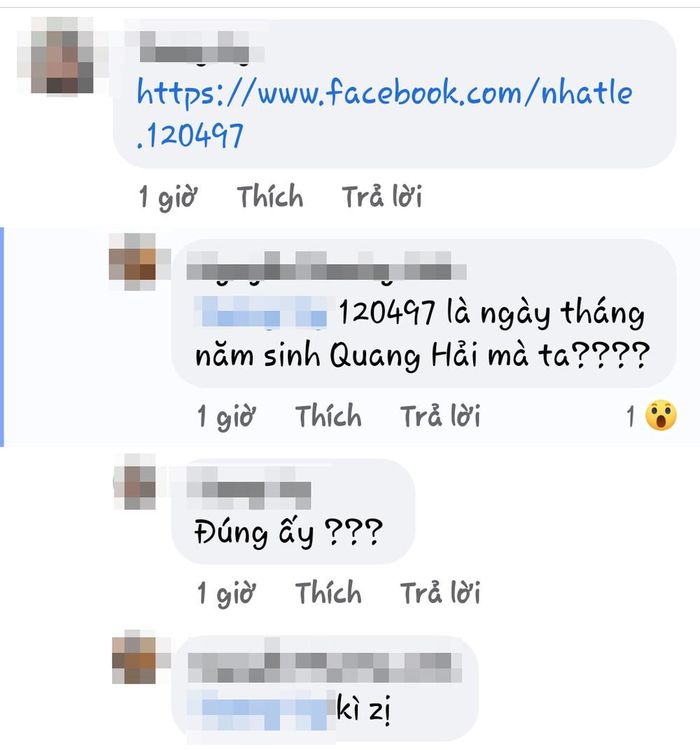 Tuy nhiên, vài người phát hiện ra địa chỉ tài khoản cá nhân của cô nàng vẫn để ngày sinh của Quang Hải