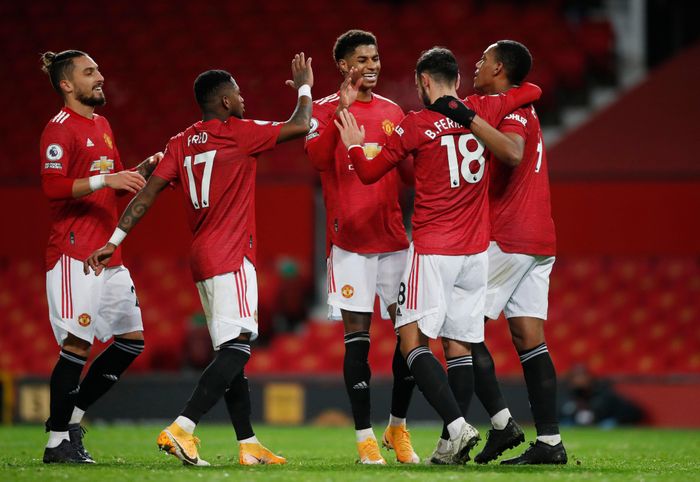  MU thắng trận thứ 6 trong 7 trận gần nhất tại Premier League và vươn lên đứng thứ 3 trên BXH. Ảnh: Getty. 