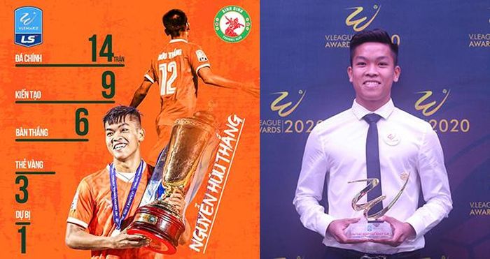 Hữu Thắng và những thống kê ấn tượng ở mùa giải 2020. Ảnh: Facebook Nguyễn Hữu Thắng