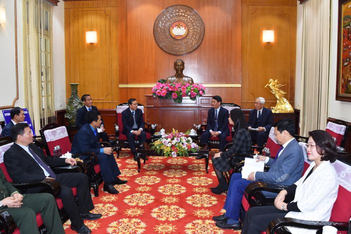 Quang cảnh buổi tiếp.
