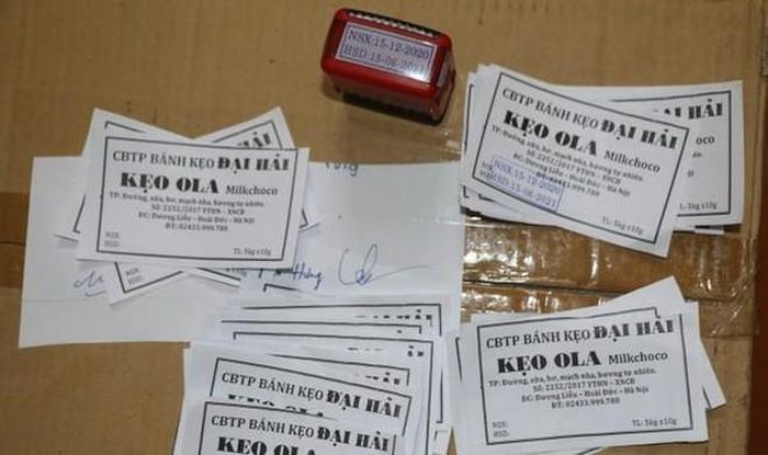 Số tem mác kéo dài hạn sử dụng cho số kẹo để tiêu thụ dịp tết