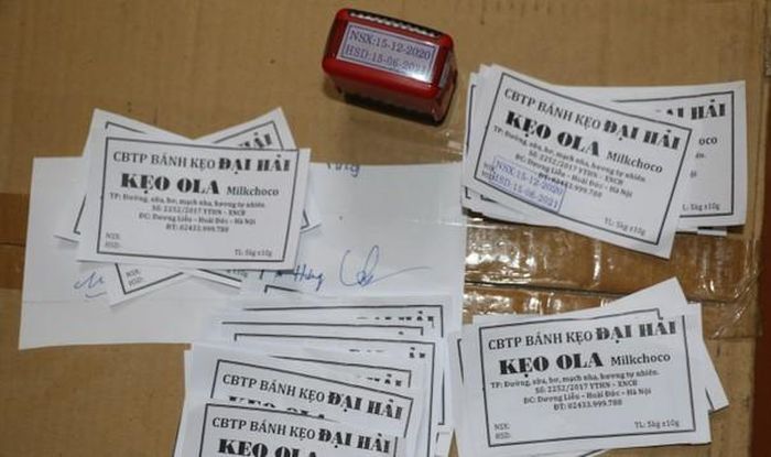 Số mác và tem mới để kéo dài hạn sử dụng của kẹo. 