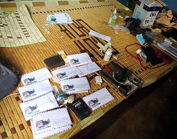Tang vật thu giữ tại nơi ở của Khằm Văn Tuyên. 