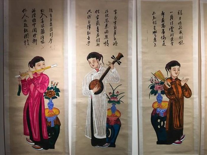  Tranh dân gian Hàng Trống “Tố nữ”