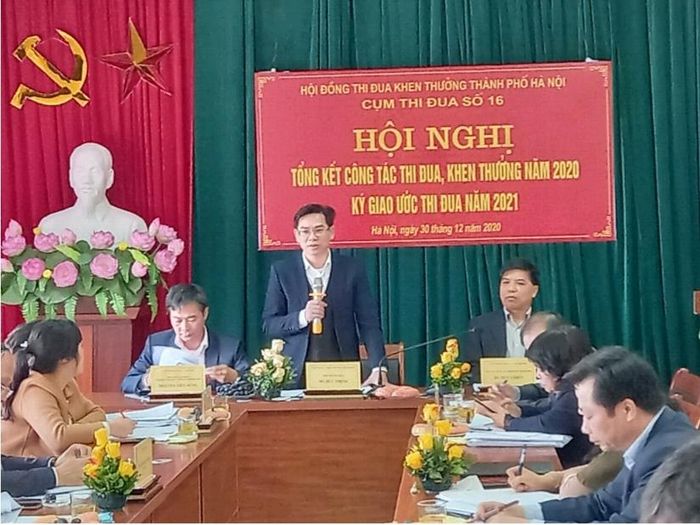  Ông Đỗ Đức Thịnh – Phó Trưởng ban Thi đua – Khen thưởng TP phát biểu tại hội nghị.