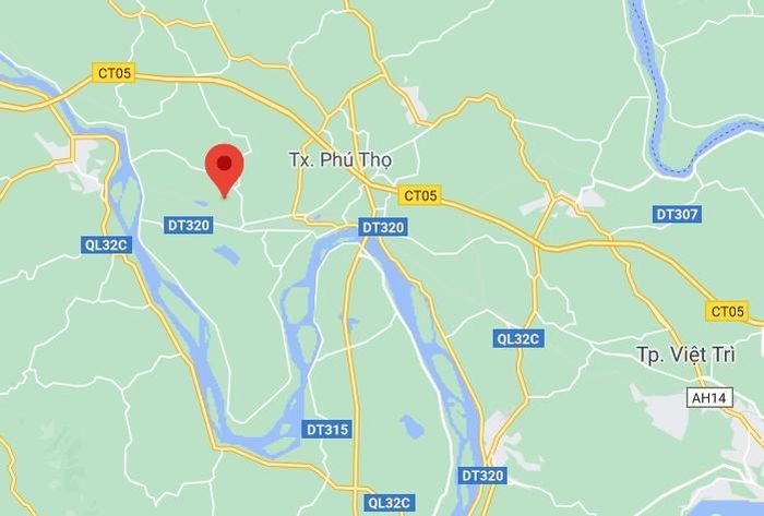  Sự việc xảy ra tại phường Thanh Vinh, thị xã Phú Thọ, tỉnh Phú Thọ. Ảnh: Google Maps. 