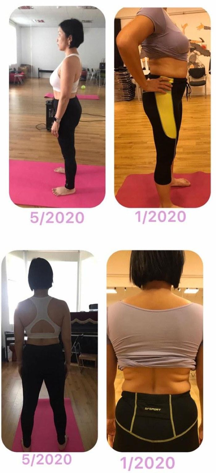 Chỉ sau khoảng 3 - 4 tháng, Mỹ Linh đã có màn lột xác ấn tượng. Body trở nên săn chắc khỏe khoắn hơn hẳn.