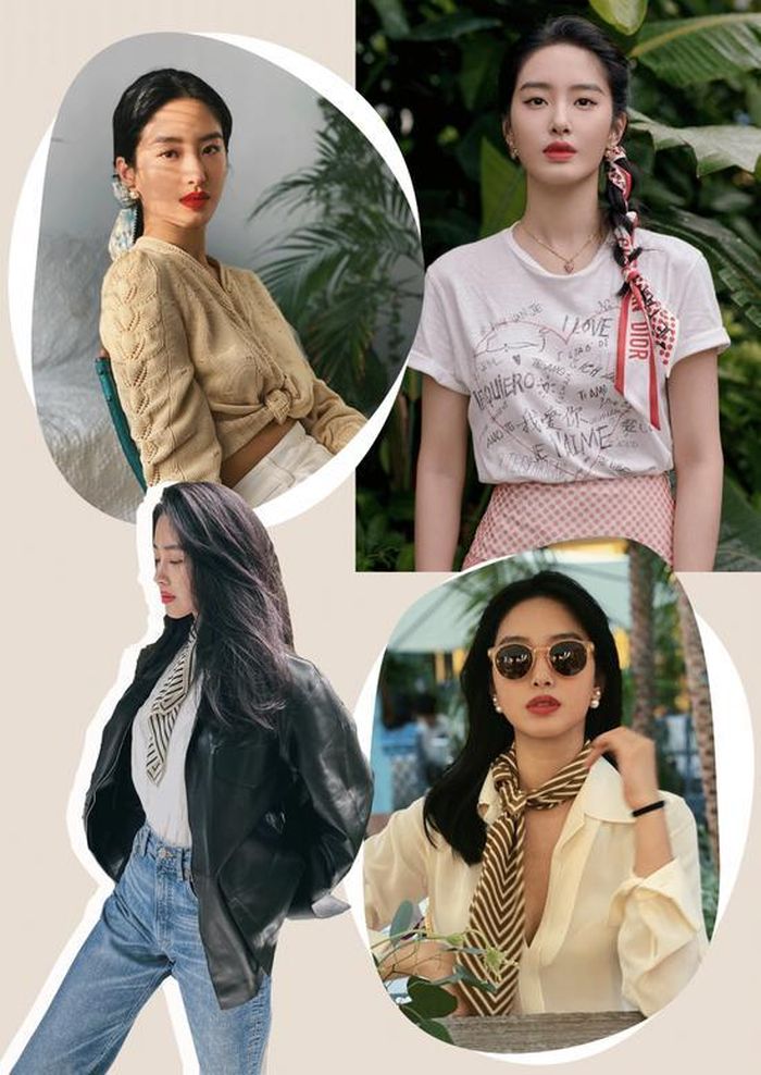Nhờ bảng màu đa dạng cùng các họa tiết nổi bật, mẫu phụ kiện có thể phối hợp với mọi phong cách. Bên cạnh đó, nó được đánh giá cao khi thêm phần cổ điển vào tổng thể. Tạo hình hoài cổ là một trong những xu hướng được yêu thích gần đây. Ảnh: Sina.