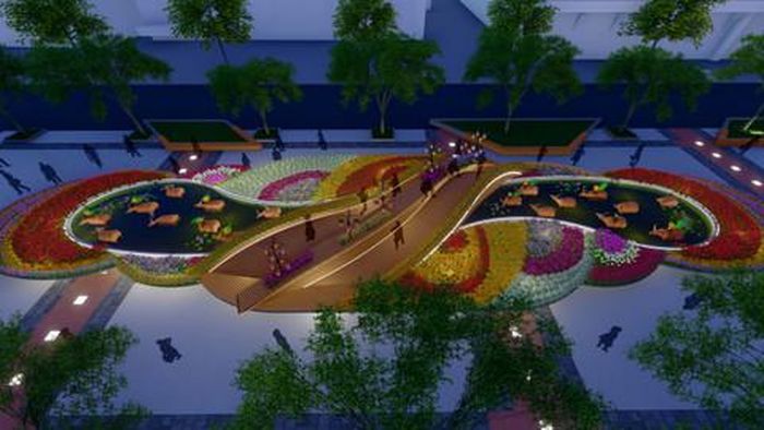 Tiểu cảnh mùa len trâu