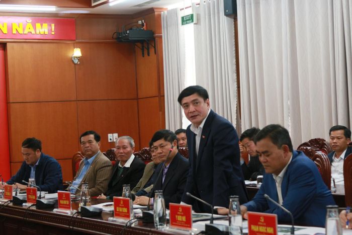 Ông Bùi Văn Cường, Ủy viên Trung ương Đảng, Bí thư Tỉnh ủy Đắk Lắk phát biểu.