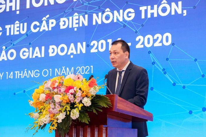 Thứ trưởng Bộ Công Thương Đặng Hoàng An phát biểu khai mạc hội nghị.