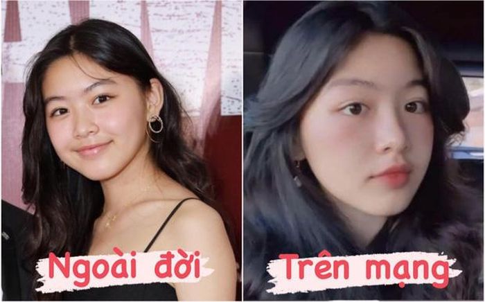 Nhan sắc ngoài đời và khoảnh khắc sống ảo của Lọ Lem không khác nhau là mấy.
