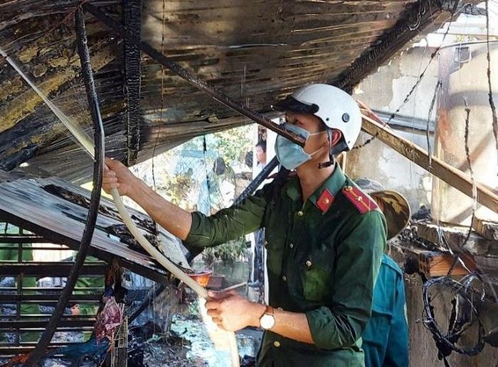 Lực lượng chữa cháy tại chỗ đã kịp thời có mặt