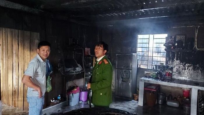 Lực lượng tại chỗ đã kịp thời dập tắt đám cháy lớn