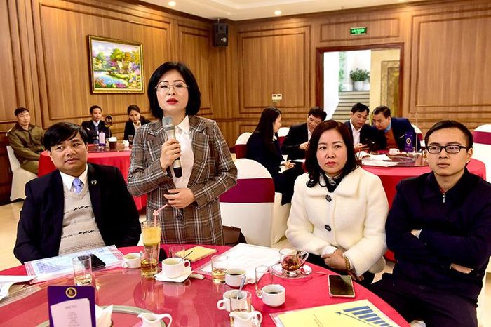 Các doanh nghiệp phát biểu tại chương trình. Ảnh: Thành Công.